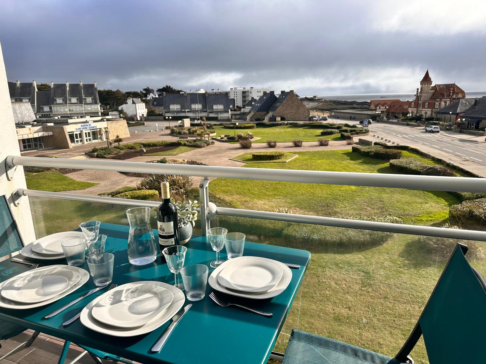 Appartement Vue Sur Mer, A Deux Pas De La Plage Port-Haliguen Exterior foto