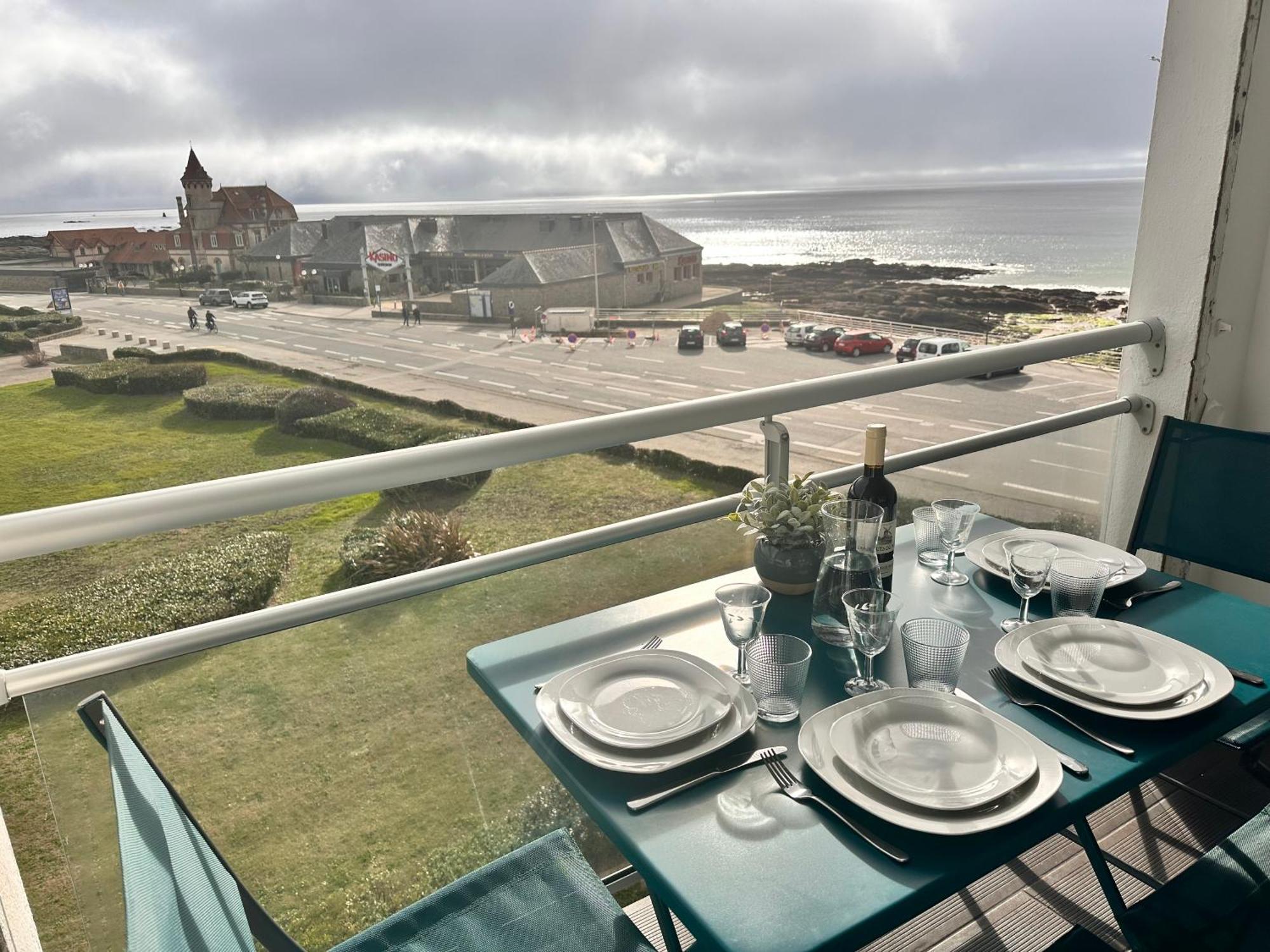 Appartement Vue Sur Mer, A Deux Pas De La Plage Port-Haliguen Exterior foto