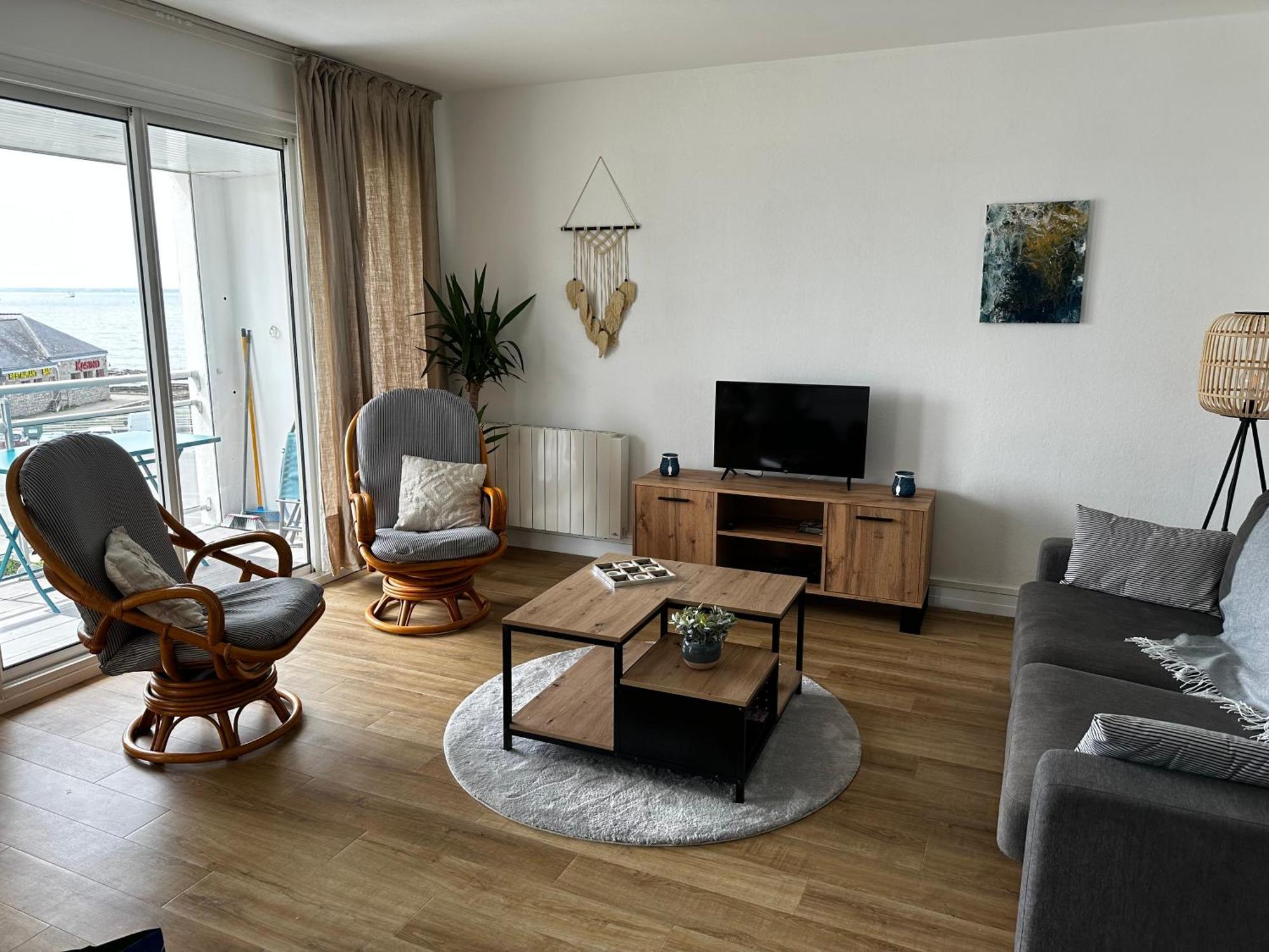 Appartement Vue Sur Mer, A Deux Pas De La Plage Port-Haliguen Exterior foto